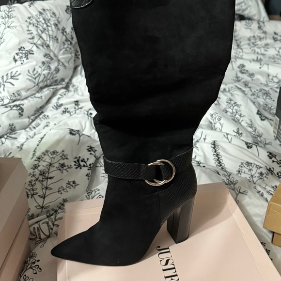 Sexy. Lack Knee High Boote - Picture 1 of 4